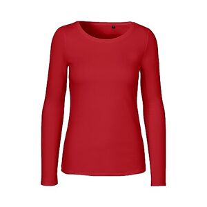 Green Cat T-shirt à manches longues pour femme 100 % coton biologique certifié commerce équitable Rouge Taille L - Publicité