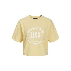 Jack & Jones JJXX JXBROOK SS Relaxed Vint Tee SN T-Shirt, Sunlight/imprimé : Denim Studio, M Femme - Publicité