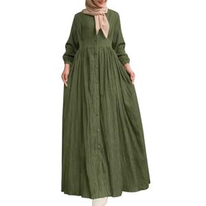 LKRSEEF Djellaba Kaftan Abaya Femmes Moyen-Orient Ramadan Opaque Caftan Marocain Orient Islamique Dubai Robe Musulmane Mariage Soirée Tenue Solide Vêtements Chic Abaya Femme - Publicité