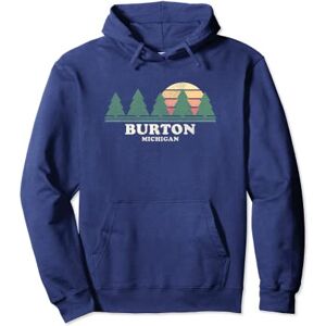 Burton MI Vintage Throwback T-shirt rétro années 70 Sweat à Capuche - Publicité