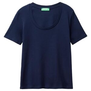 United Colors of Benetton T- Shirt , Bleu Nuit 016, Large Femme - Publicité