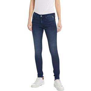 Replay Jean Femme avec Power Stretch, Bleu (Dark Blue 007), 30W / 30L - Publicité