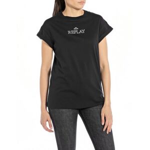Replay W3588n T-Shirt, Noir (098), L Femme - Publicité
