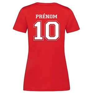 Teetaly T Shirt De Sport Personnalisé pour Femmes (Rouge, XL) - Publicité