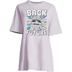 BACK TO THE FUTURE  Chemise de Nuit, Lila, XL Femme - Publicité