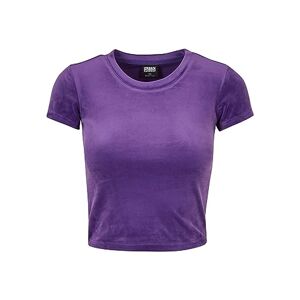 Urban Classics Ladies Short Velvet Tee T-Shirt, Realviolet, L Femme - Publicité