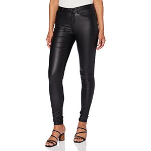 Only NOS Onlanne K Mid Waist Coated Jeans Noos, Jean skinny Skinny Femme, Noir (Black), W26/L34 (Taille fabricant: XS) - Publicité
