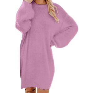 ZGIDDAZ Robe Pull Femme Hiver Pull Sans Manches Femme Pull Femme Xs Pull Femme Hiver Chaud Chic Jupe Rouge Pull Col Roulé Femme Cachemire Robe Pull Femme Hiver Chic Sexy Pull Noir Femme Col V - Publicité