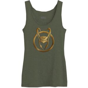 Marvel « Loki Crown »  Débardeur Femme, Kaki, Taille M - Publicité