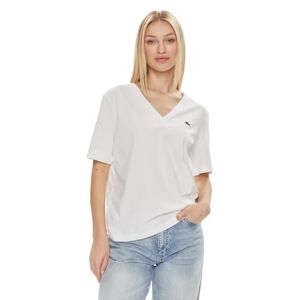 Lacoste Tee-Shirt femme-TF7300-00, Blanc, 36 - Publicité