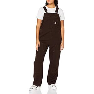 Carhartt Crawford Double Front Bib Overall Salopette, DARK BROWN, M aux Femmes - Publicité