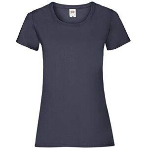 Fruit of the Loom SS079M, T-Shirt femme, Bleu (Deep Navy), Large - Publicité