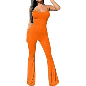 iOoppek Combinaison Femme Noir Élégante pour Femme avec Bretelles Costume d'Halloween Femme Anime (Orange, S) - Publicité