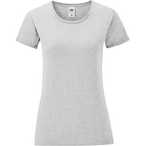 Fruit of the Loom T-Shirt Femme (XS) (Gris chiné) - Publicité