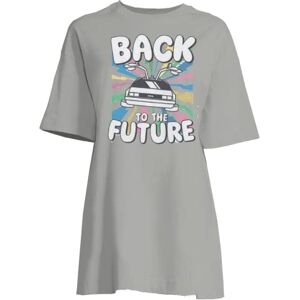 BACK TO THE FUTURE  Chemise de Nuit, Gris Clair, M Femme - Publicité