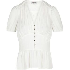 Morgan Blouse manches courtes imprimé cachemire Blanc cassé 40 - Publicité