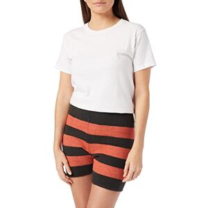 Hurley W Sweater Shorts décontracté Femme -Rouge (Blakc Stripe) S - Publicité