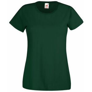 Fruit of the Loom T-shirt Femme Vert Vert bouteille Medium - Publicité