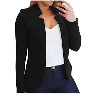 Allence 2024 Mode Blazer Veste de Costume Sportive à col Rabattu pour Femme Coupe Droite Veste Blazer élégante Veste de Travail Blazer Veste pour Femme Veste de Travail Blazer Veste Chemise - Publicité