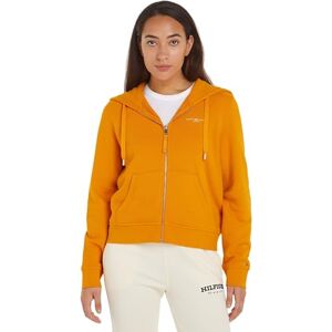 Tommy Hilfiger 1985 REG Mini Corp Zip Hoodie  Vestes zippées, Orange (Rich Ochre), S Femme - Publicité