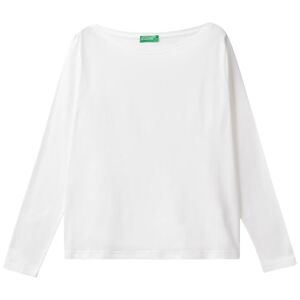 United Colors of Benetton T- Shirt M/L , Blanc Optique 101, Large Femme - Publicité