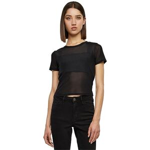 Urban Classics Ladies Short Mesh Tee T-Shirt, Black, XL Femme - Publicité