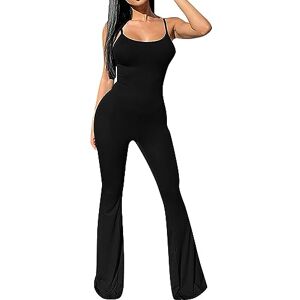 iOoppek Combinaison Femme Noir Élégante pour Femme avec Bretelles Costume d'Halloween Femme Anime (Noir, L) - Publicité