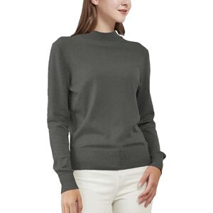 Woolicity Pull Femme à Col Roulé Pull Manches Longues Basique Automne Hiver Top Pullover Sweater - Publicité