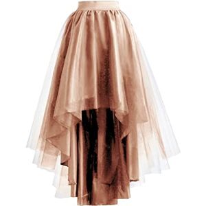 Babyonlinedress Jupe en Tulle asymétrique pour Mariage Party Bal Cocktail Jupe Tutu Mesh Femme Tulle Longue Kaki - Publicité