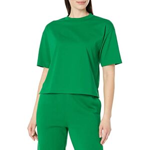 Amazon Essentials T-shirt en coton biologique à manches courtes et épaules tombantes, coupe droite décontractée (disponible en grandes tailles) Femme, Vert, XXL - Publicité