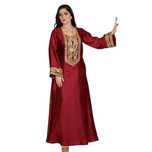 Greatfool Djellaba Femme Traditionnelle dans Le Style d'un Caftan marocain ou Une Robe Kabyle, pouvant se Porter comme Une Abaya ou Une gandoura Femme S - Publicité