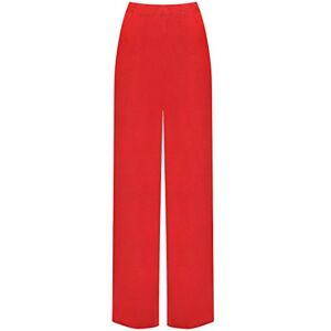 WearAll Grande Taille Pantalon Palazzo Jambe Large Rouge 48-50 - Publicité