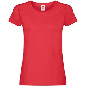 Fruit of the Loom SS079M, T-Shirt femme, Rouge (Red), Large - Publicité