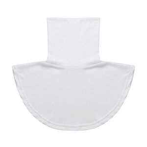 IEFIEL Faux Col Roulé Amovible pour Femme Homme Faux Col Détachable Demi Blouse Chemise Pull Chandails Chaud Tops Neck Cover Vêtements Accessoire Blanc B Taille Unique - Publicité