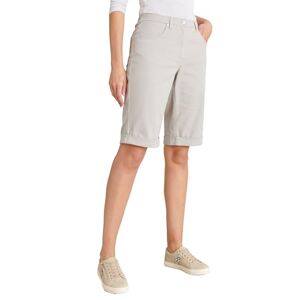 Damart Bermuda Coton Extensible pour Femme, Coupe Ample, Galet, 54 - Publicité