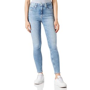 Calvin Klein Jeans High Rise Super Skinny Ankle  Pantalons, Denim (Denim Light), 28W Femme - Publicité