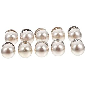 Healeved 10 Pièces Boutons Sans Couture Boutons De Strass De Perle Boutons De Broche En Strass Boutons Broche Chemise Femme Broches Broche Perle Boutons De Vêtements Aux Femmes Jean Couvrir - Publicité