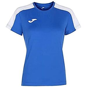 Joma Academy T-Shirt à Manches Courtes Femme, Bleu Roi/Blanc (Royal White), S - Publicité