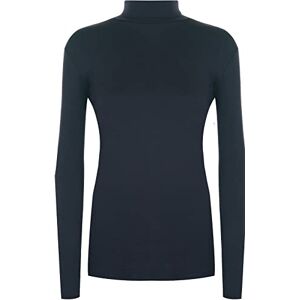 WearAll Flirty Wardrobe Pull stretch à manches longues pour femme Uni, bleu marine, 52-54 - Publicité