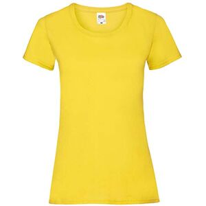 Fruit of the Loom FOTL T-shirt pour femme Valueweight, jaune, XL - Publicité