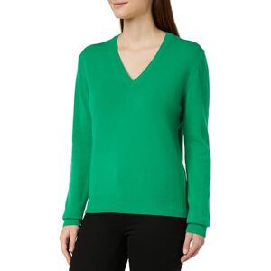 United Colors of Benetton Femme Maillot Col V M/L  Sweater, Vert 0 M3, XS - Publicité