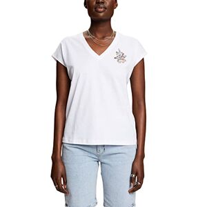 Esprit 043cc 1K322 T-Shirt, 100 / Blanc, S Femme - Publicité