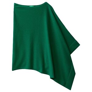 United Colors of Benetton Femme Cape  Poncho et capes tricotés, Vert Forêt 1u3, Taille unique - Publicité