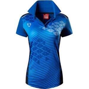 jeansian Femme De Sport Manches Courtes Women Casual Tennis Golf Bowling Breathable Polo T-Shirt Tops SWT291 Blue XL - Publicité
