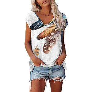 NNGOTD Tunique Femme ete, Femmes Chemise Grande Taille Manches Longue Col Rond Tunique Tops T Shirt Blouse en Coton Lin Boho Ethnique Style Imprimé T Shirt Noir - Publicité