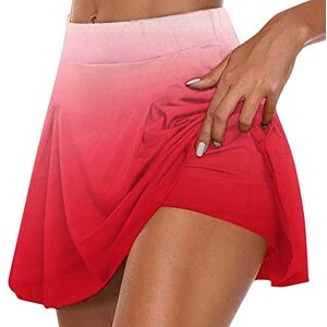 JUANMAO Jupe Short Femme Ete avec Poche Short Sport Femme Taille Haute Jupe Short De Tennis Golf A-Line Skirt Y2k Petticoat Underskirt Mini Jupe avec Culotte Intérieur De Course Athlétiques 2023 - Publicité