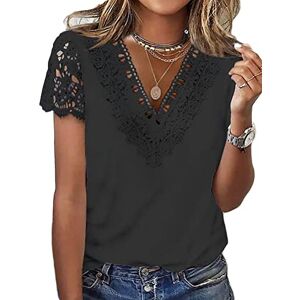 Onsoyours Haut Dos Nu Femme Manche Courte T-Shirt d'été Tops Dos Nu Y2k Crop Top Sexy Backless T-Shirt Ajusté Slim Fit Haut Chic Décontractée Couleur Unie Portable Devant et Derrière C Noir M - Publicité