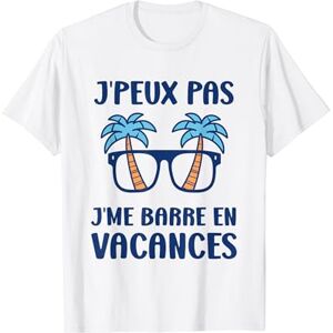 Humour de Vacanciers Cadeau Vacances drôle Vacanciers plage été soleil humour je me barre en Vacances T-Shirt - Publicité