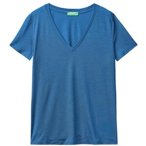 United Colors of Benetton T- Shirt , Bleu, Large Femme - Publicité