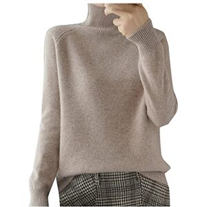 Générique Pull Femme À Col Roulé Pull Tricot Chaud Casual Sweat Femme Manche Longue Hauts Mode Épais Fil Pull À Col Roulé Chandail Pull Femme Hiver Chaud Chic - Publicité